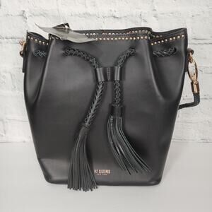 Ivy kirzhner shoulder bag black purse leather tassel detail AclC